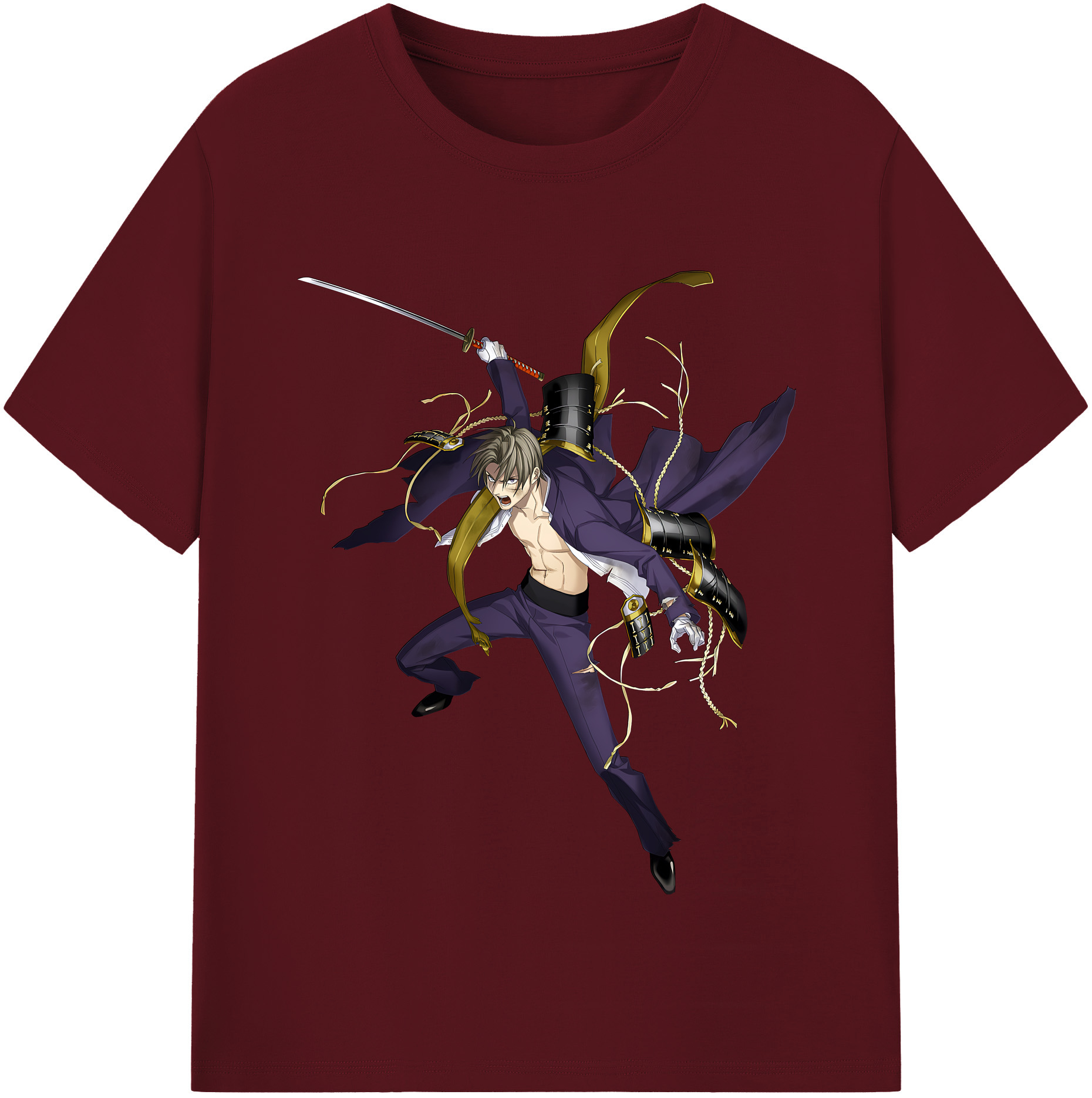 （画像用） 刀剣乱舞 Touken Ranbu 綿100％半袖Tシャツ（フロントプリント）
